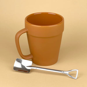 SET: 1 Flower Pot Mug + 1 Shovel Spoon