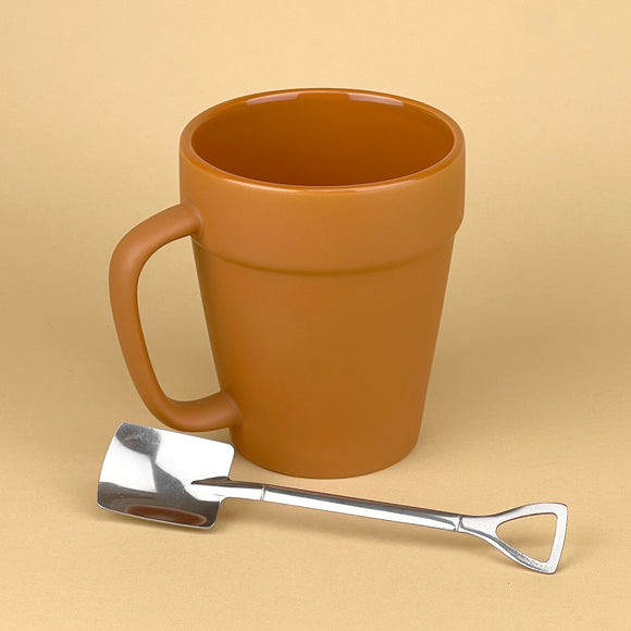 SET: 1 Flower Pot Mug + 1 Shovel Spoon